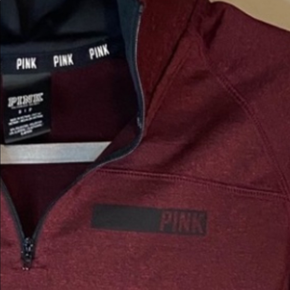 PINK 1/4 zip pullover - Picture 2 of 5
